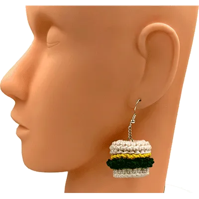 Boucles d'oreilles hamburger