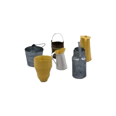 Miniature - Ensemble de pots miniatures jaunes